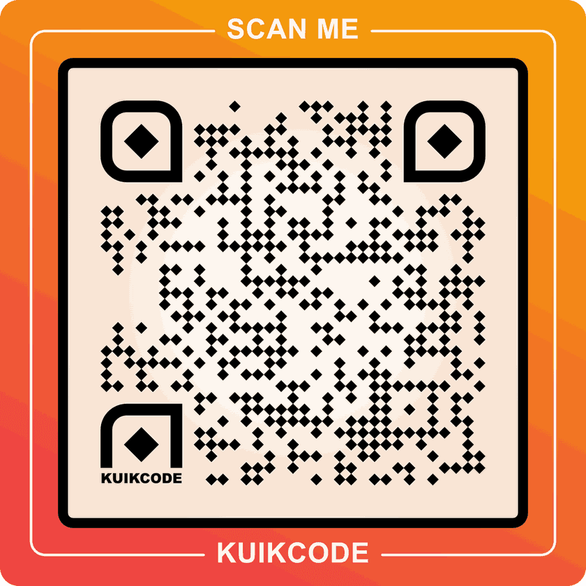 Fall campaign KuikCode QR code from a bulk batch