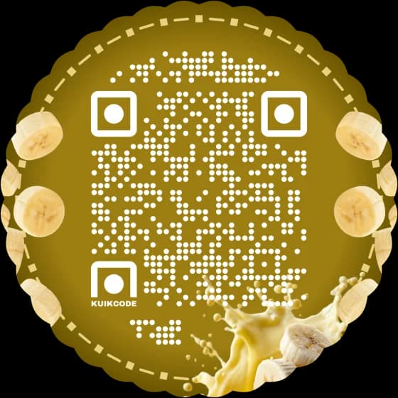 Banana QR code design