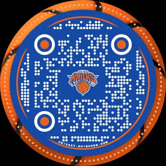 Knicks 2026 QR code design
