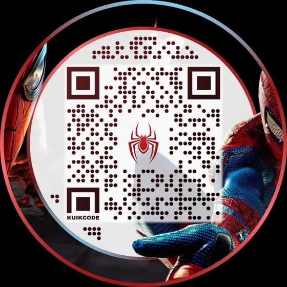 Spiderman QR code design