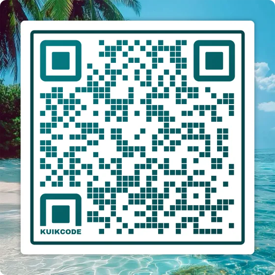 Beach QR code design