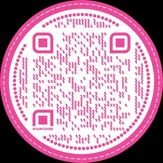 Pink QR code design
