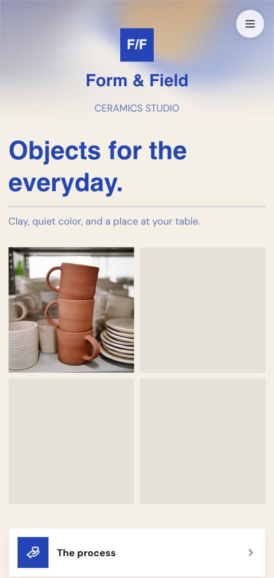 Ceramics Studio KuikPage template