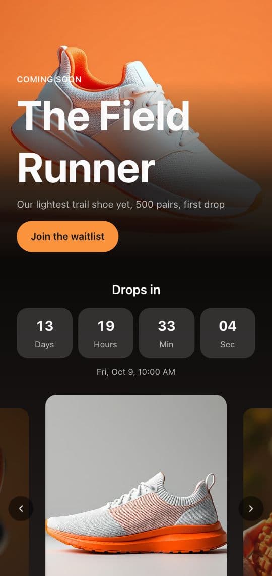 Launch / Waitlist KuikPage template