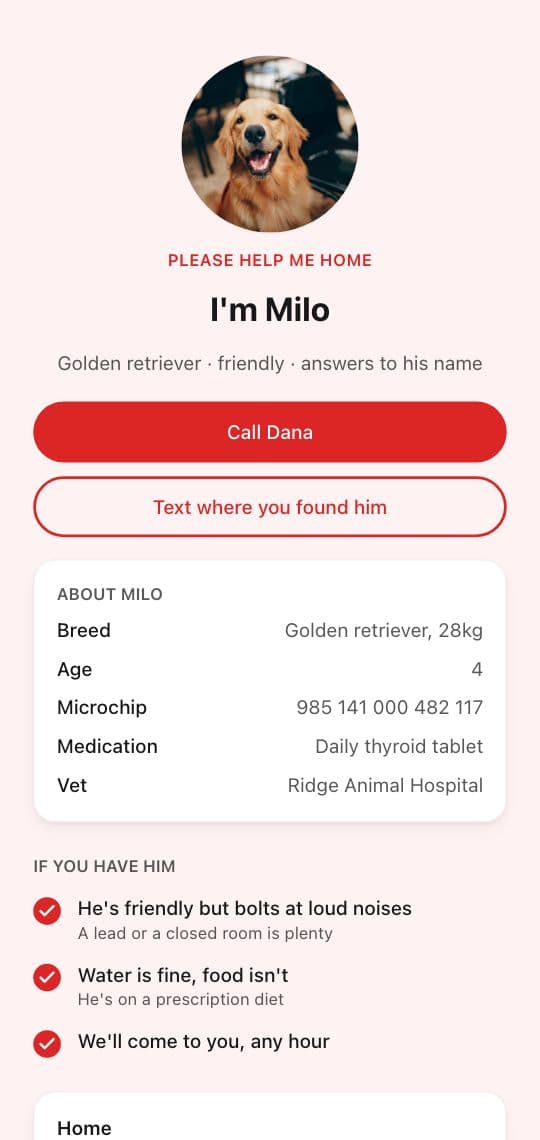 Pet ID KuikPage template