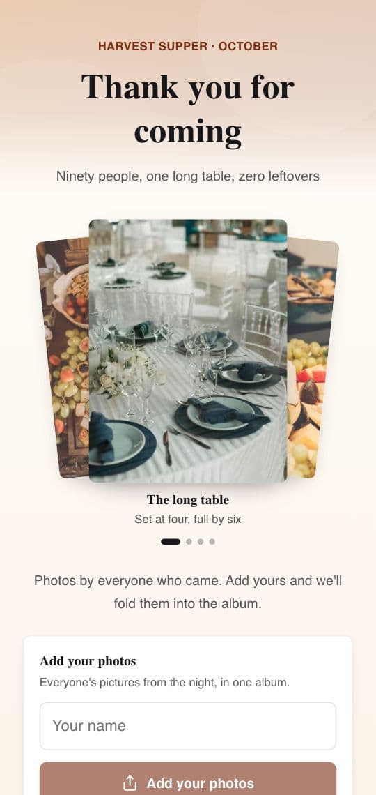 Event Recap KuikPage template