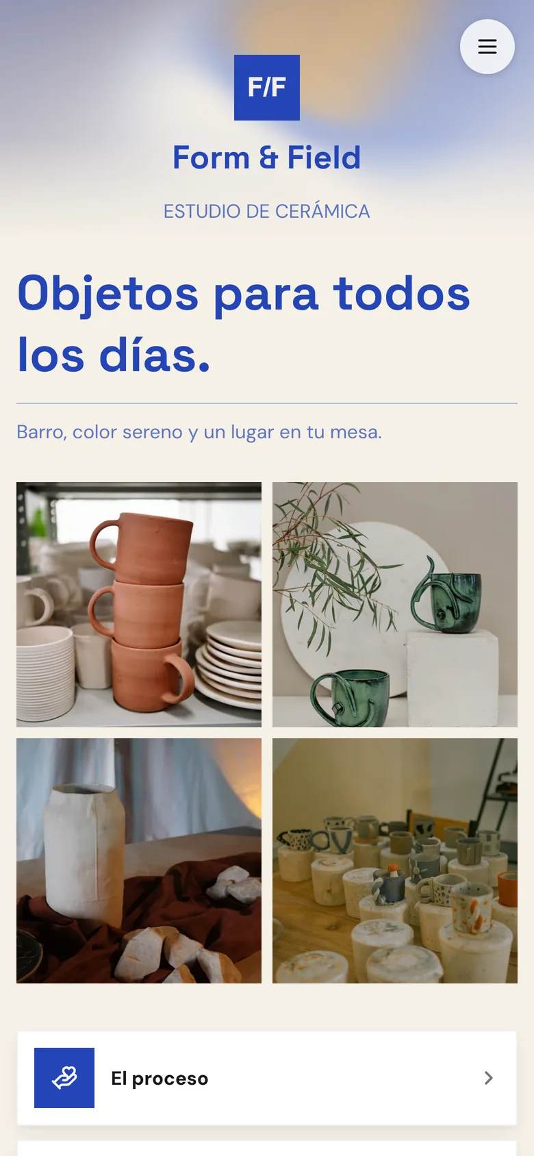 Una KuikPage de un estudio de cerámica: la colección en fotos y El proceso