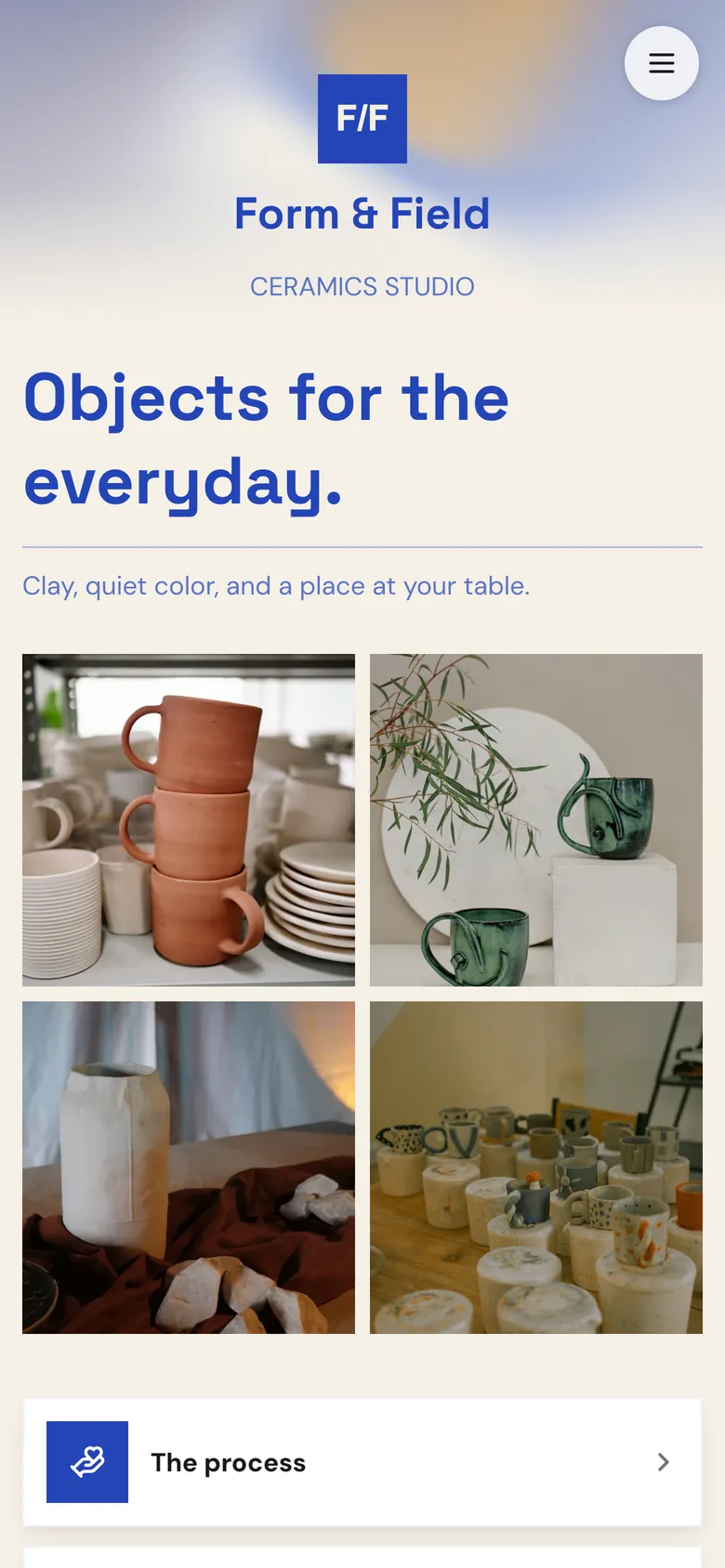 A ceramics studio KuikPage: the collection in photos and The process