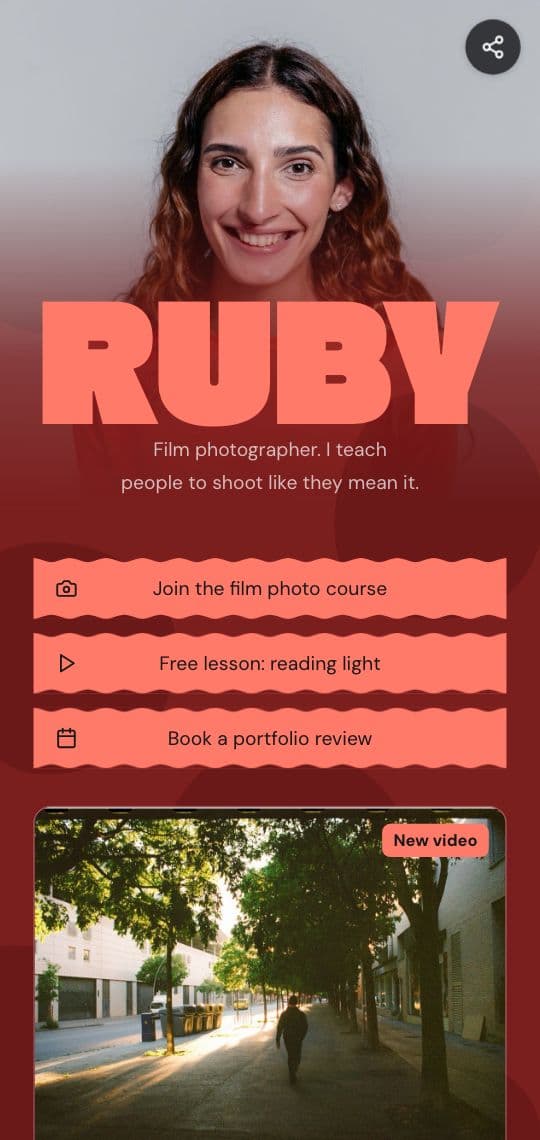 Course Creator KuikPage template