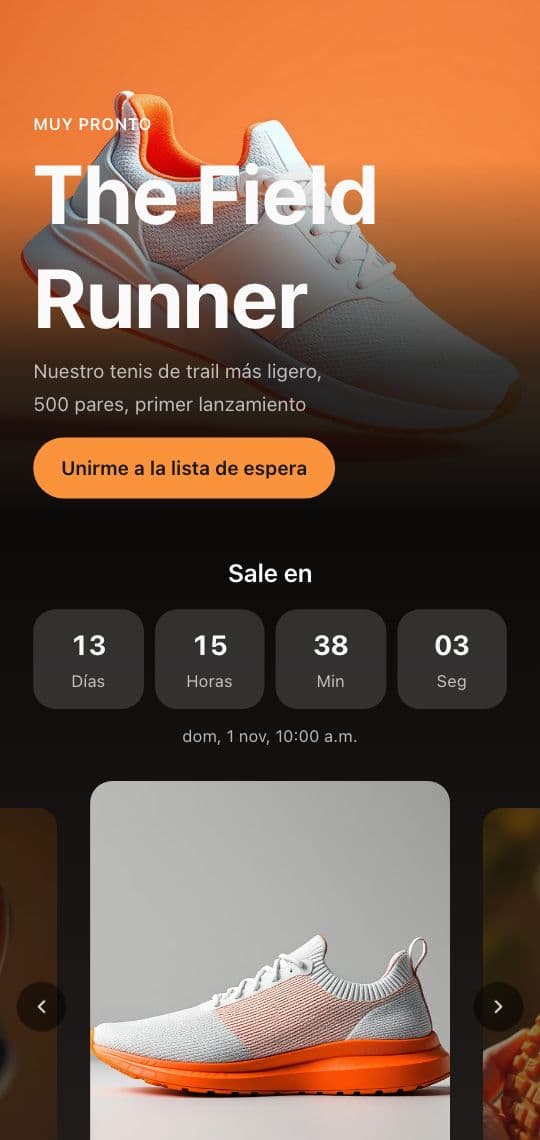 Plantilla de KuikPage Lanzamiento / Lista de espera