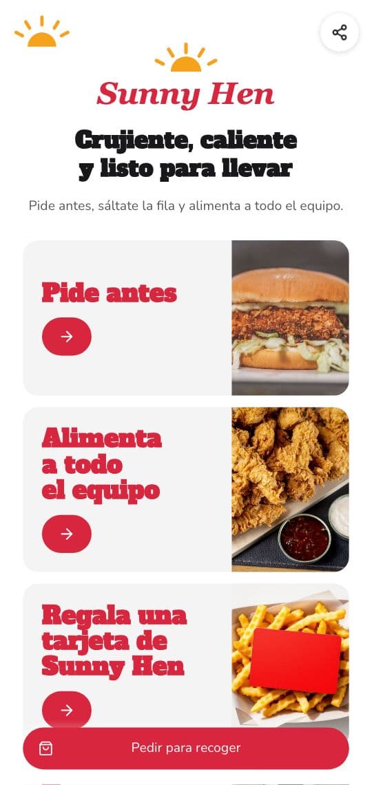 Plantilla de KuikPage Centro de pedidos en un teléfono