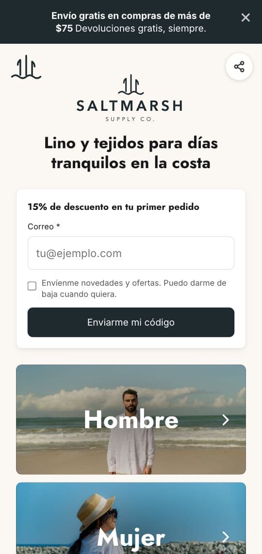 Plantilla de KuikPage Marca de ropa