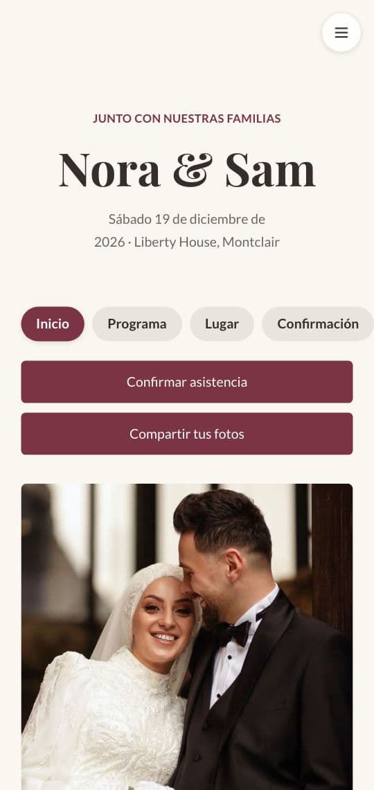 Plantilla de KuikPage Boda