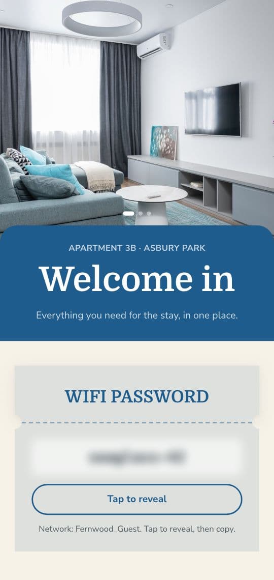 Rental Welcome KuikPage template